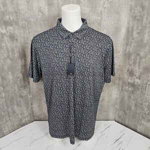 Maelreg Shirt Mens 2XL‎ Motley Stream Performance Polo Golf Stretch Preppy
